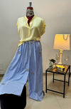 BLUSA IN SATIN MANICA SCESA