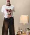 T-SHIRT CON STAMPA CAGNOLINO GENNARINO
