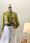 CAMICIA CON FIOCCO-MANICA LUNGA