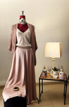 PANTALONE SATIN CON TASCHE DAVANTI ED ELASTICO SUL DIETRO