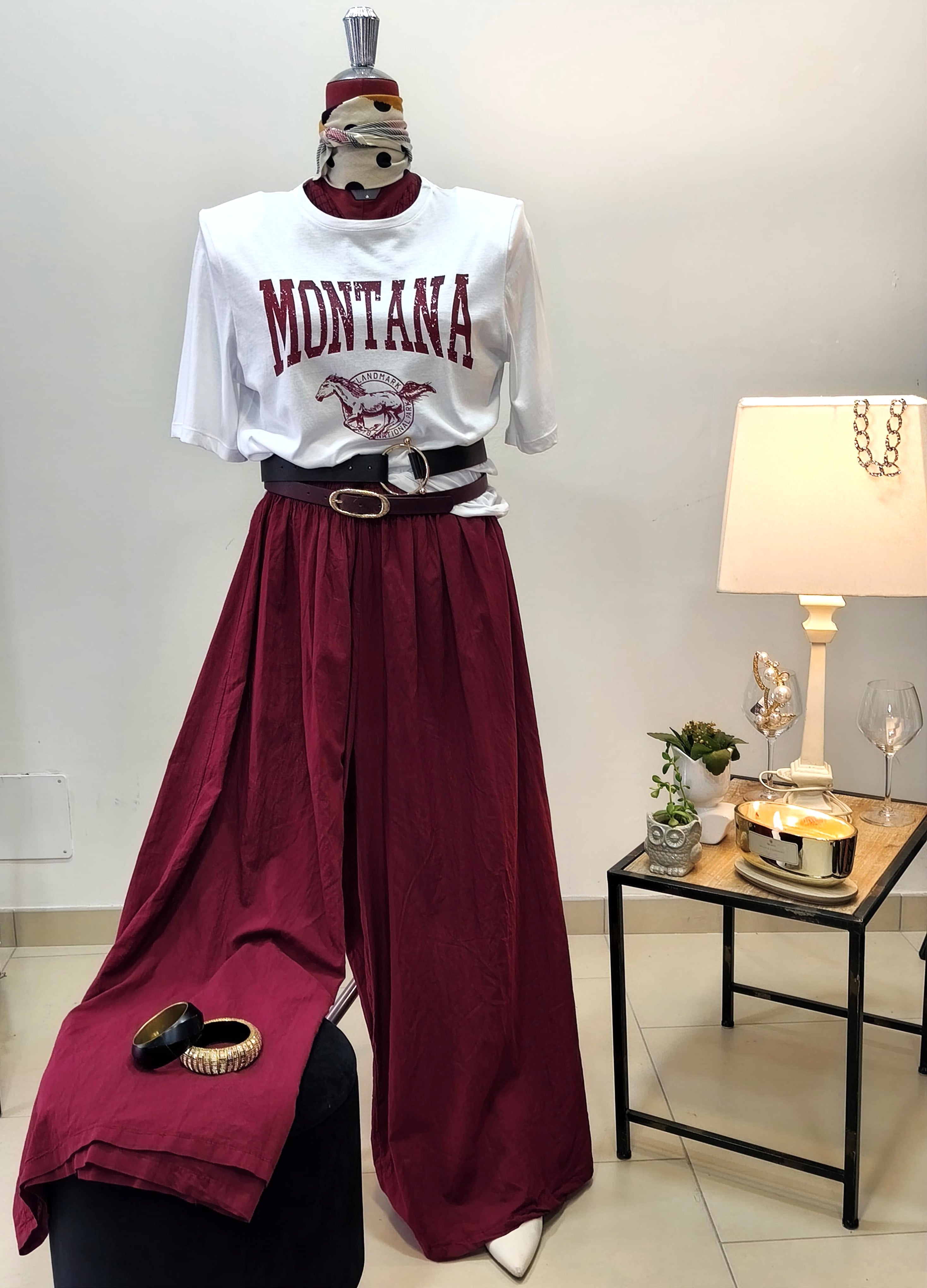 PANTALONE OVER IN COTONE
