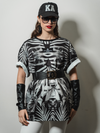 T-SHIRT OVER STAMPA JUNGLE