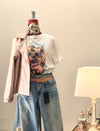 T-SHIRT STAMPA CAGNOLINI
